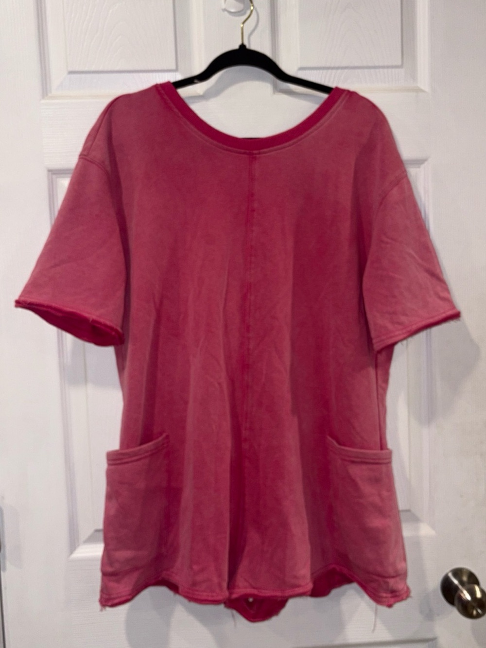 New with Tag Umgee Pink Short Sleeve Pocket Romper